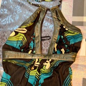 SKY dress 👗 size L Retro Halter Max